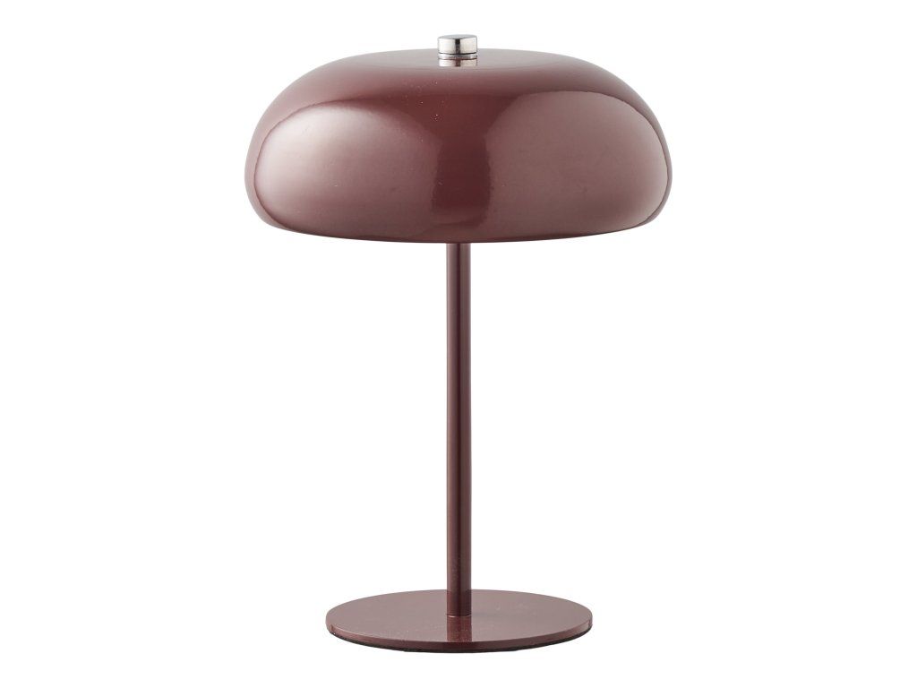 Stolní lampa Margate, dobíjecí, bordeaux