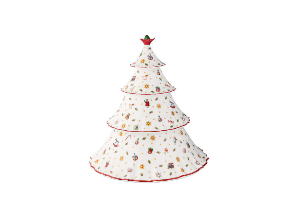Vánoční dóza ve tvaru stromku, kolekce Toy's Delight
