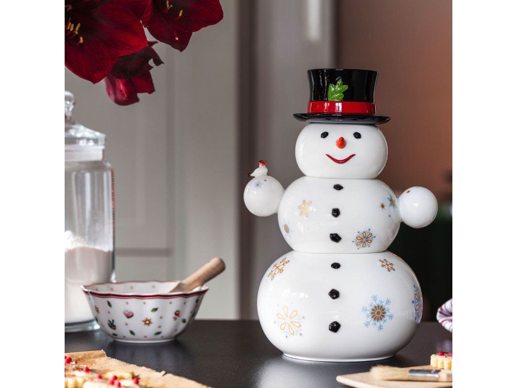 Vánoční dóza sněhulák, kolekce Christmas Toys Memory