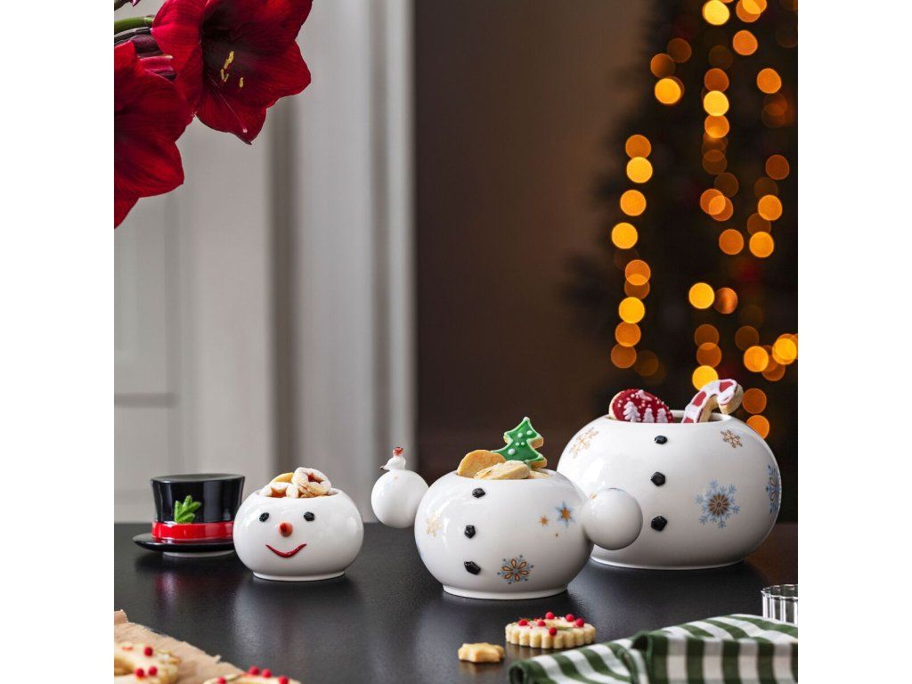 Vánoční dóza sněhulák, kolekce Christmas Toys Memory