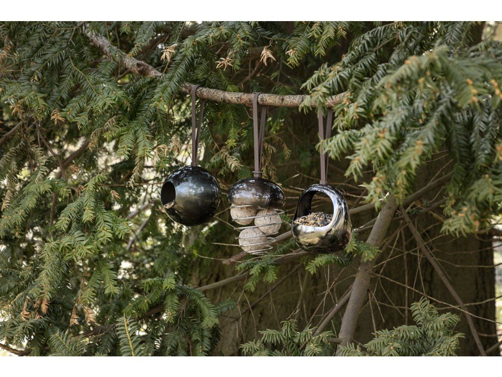 Ptačí krmítko Ornament Košík, kouřové