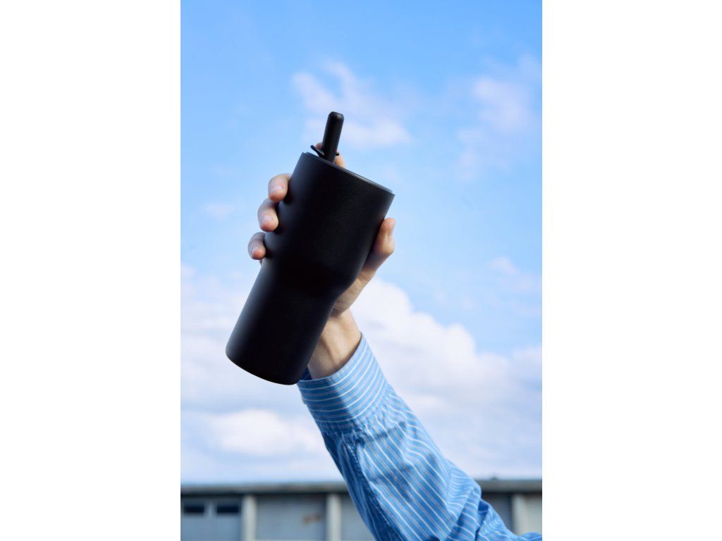 Cestovní termosklenice Sip'n'Go 0,6 l s brčkem, černá