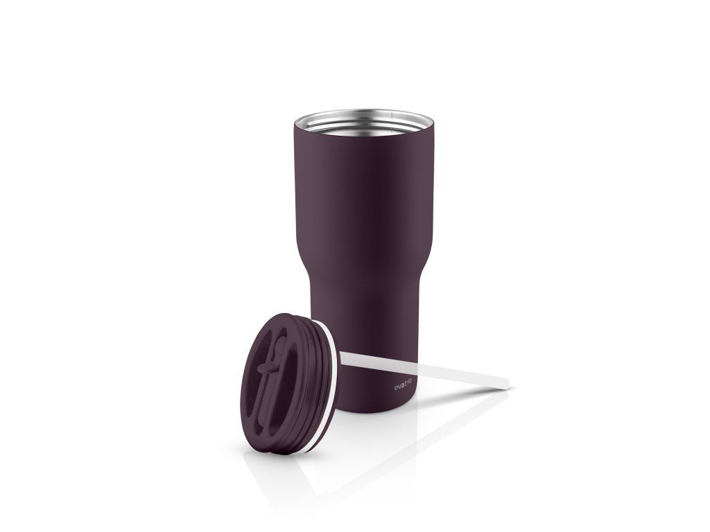 Cestovní termosklenice Sip'n'Go 0,6 l s brčkem, fialová Fig purple