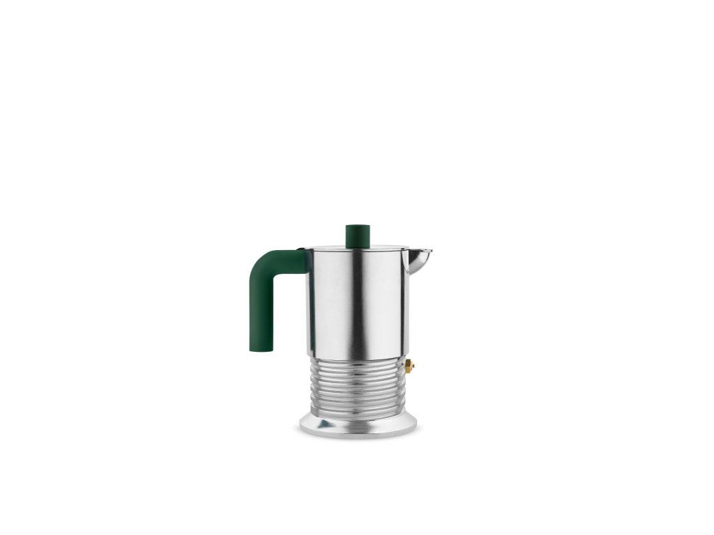 Espressor Moka Vite pentru 3 cești, verde - Alessi