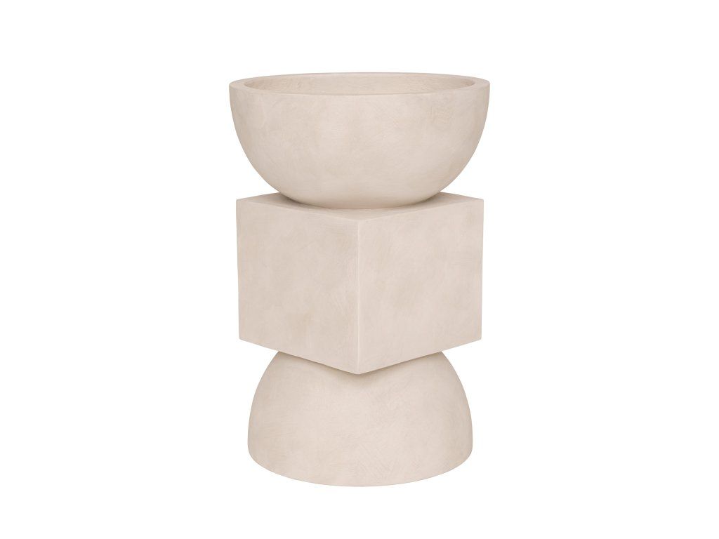 Květináč Sereno, barva alabastrová, vel. ø 44 cm | v. 65 cm