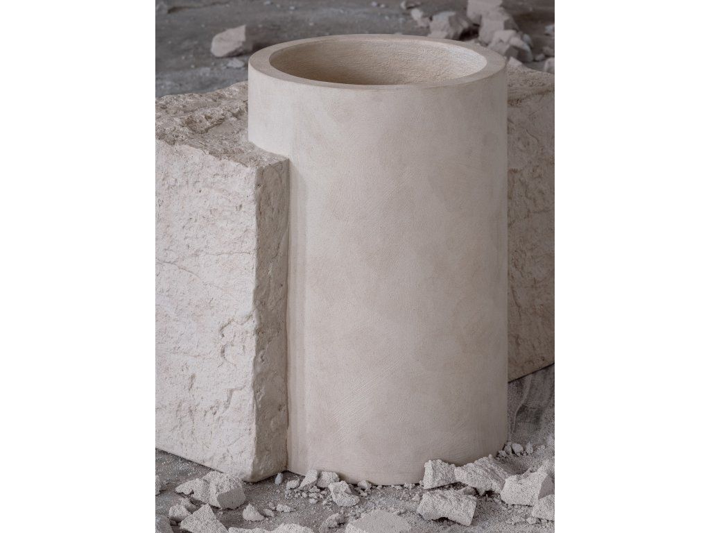 Květináč Alto, barva alabastrová, vel. ø 30 cm | v. 44 cm