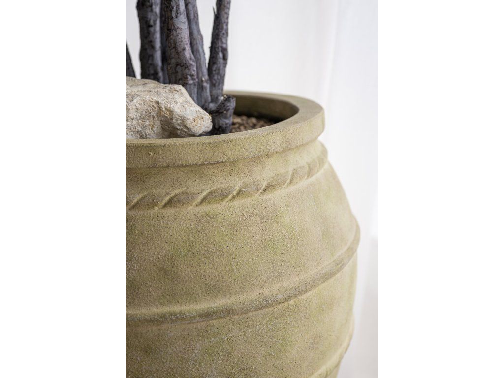 Květináč Romera, barva mechově béžová, vel. XL - ø 53 cm | v. 67 cm
