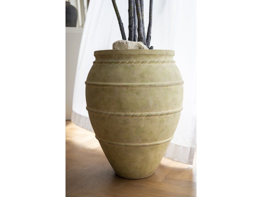 Květináč Romera, barva mechově béžová, vel. XL - ø 53 cm | v. 67 cm