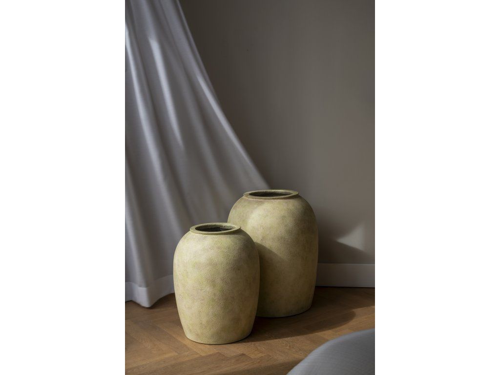 Květináč Luma, barva mechově béžová, vel. S - ø 40 cm | v. 51 cm