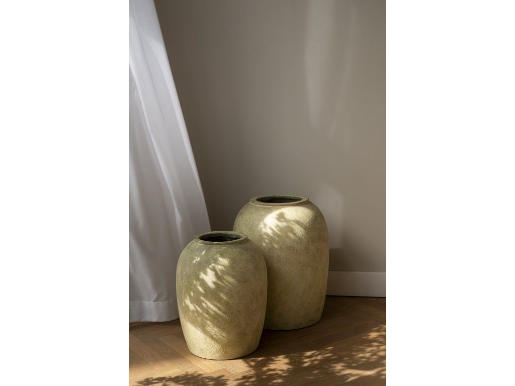 Květináč Luma, barva mechově béžová, vel. S - ø 40 cm | v. 51 cm