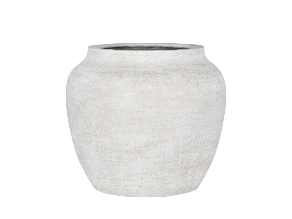 Květináč Cosma, barva ovesně bílá, vel. L - ø 69,5 cm | v. 61 cm