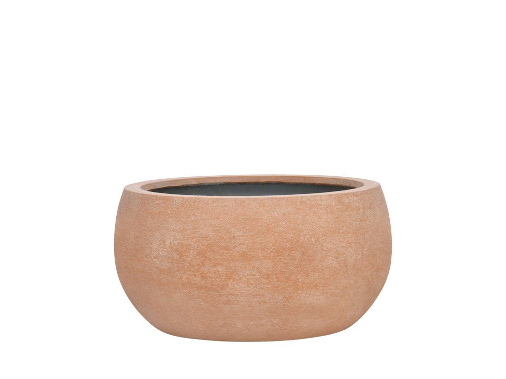 Květináč Dara, barva kořeněná terakota, vel. L - ø 61 cm | v. 30,5 cm
