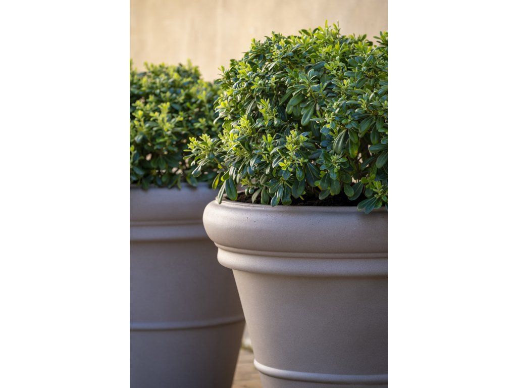 Květináč Jumbo Bucket Low Classic, barva taupe, více velikostí