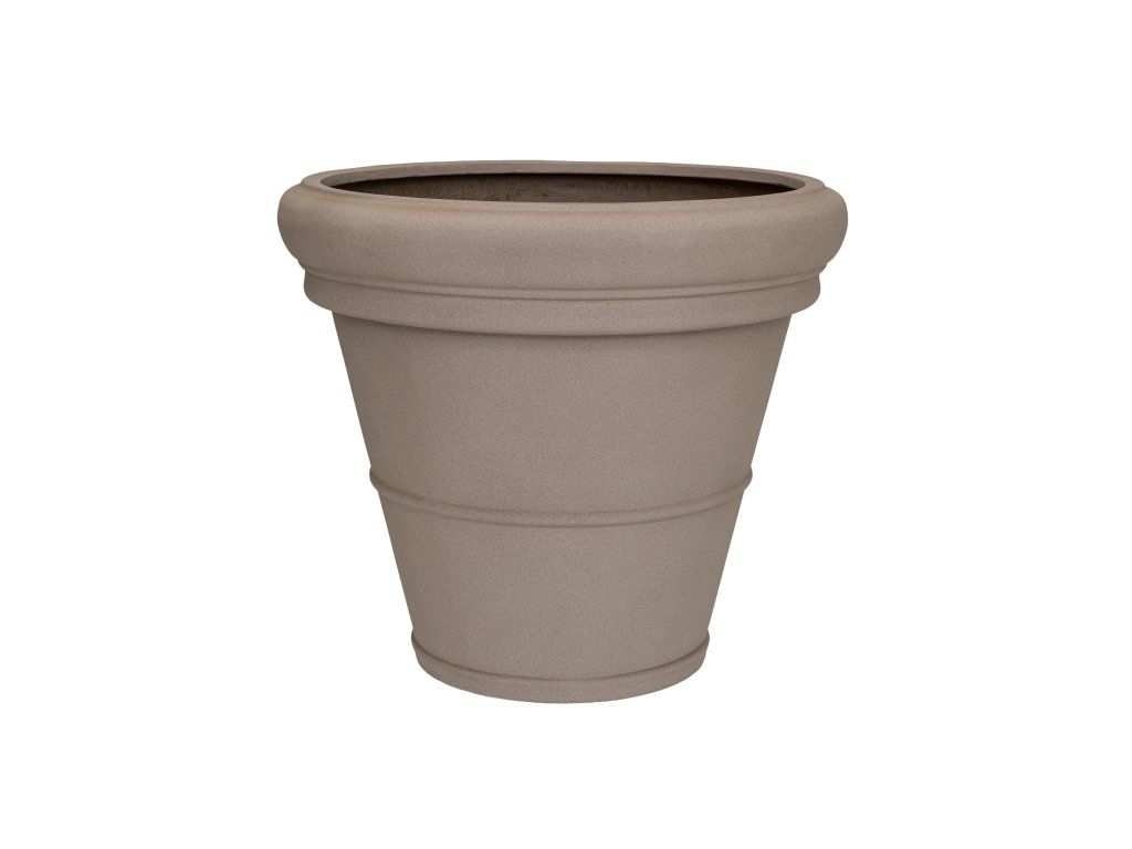 Květináč Jumbo Bucket Low Classic, barva taupe, více velikostí