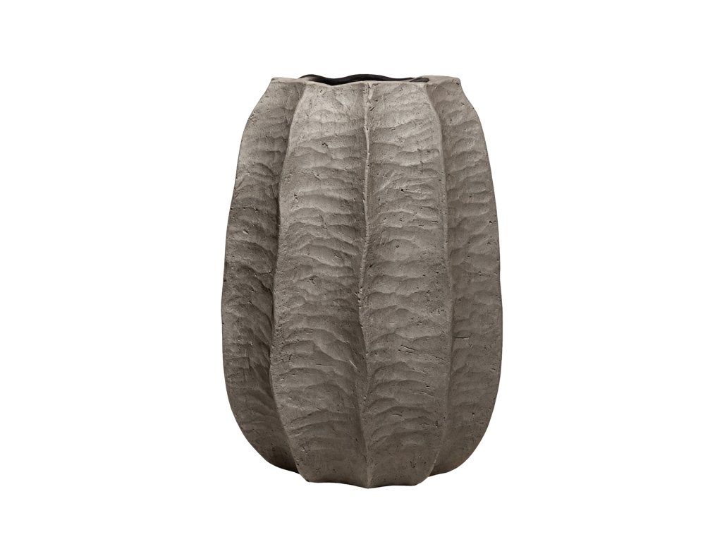 Květináč Gobi High, barva pálená umbra, vel. S - ø 31 cm | v. 42 cm