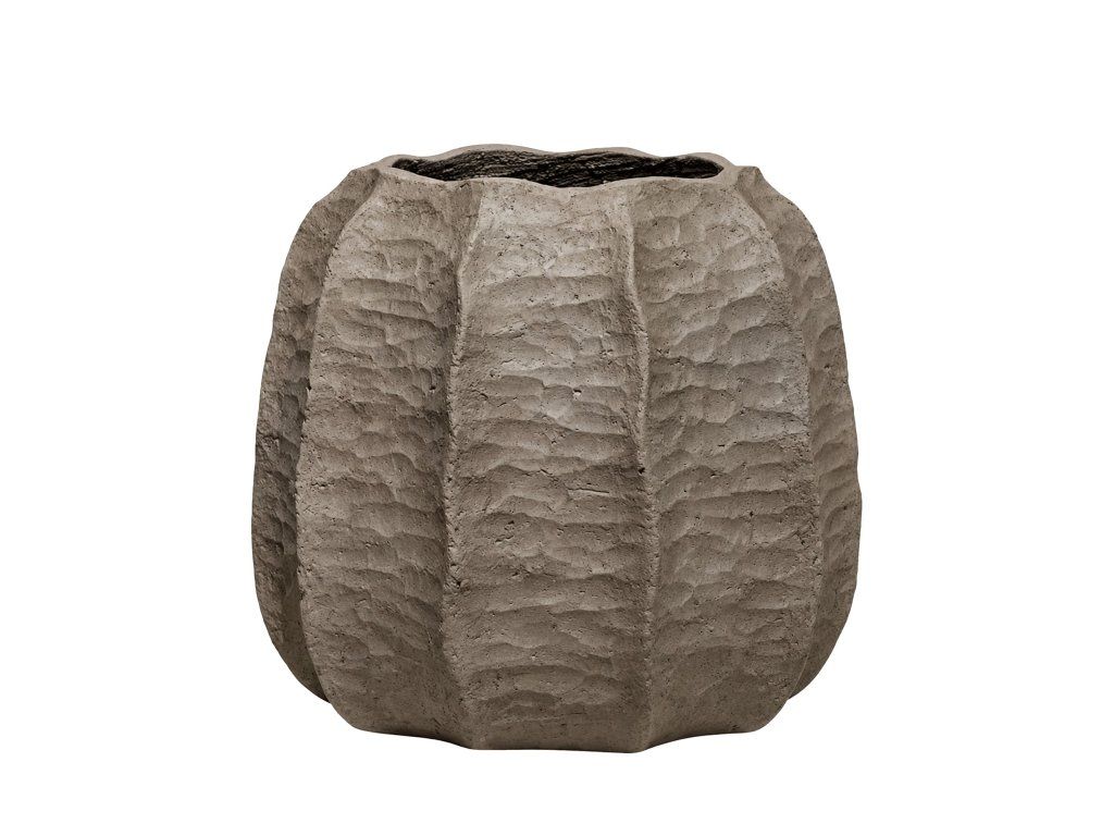 Květináč Gobi Mid, barva pálená umbra, vel. S - ø 34 cm | v. 31,5 cm