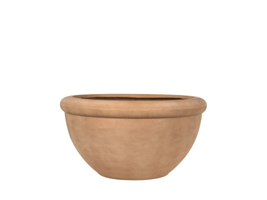 Květináč Karim, barva jemná hlína, vel. M - ø 50,5 cm | v. 32 cm