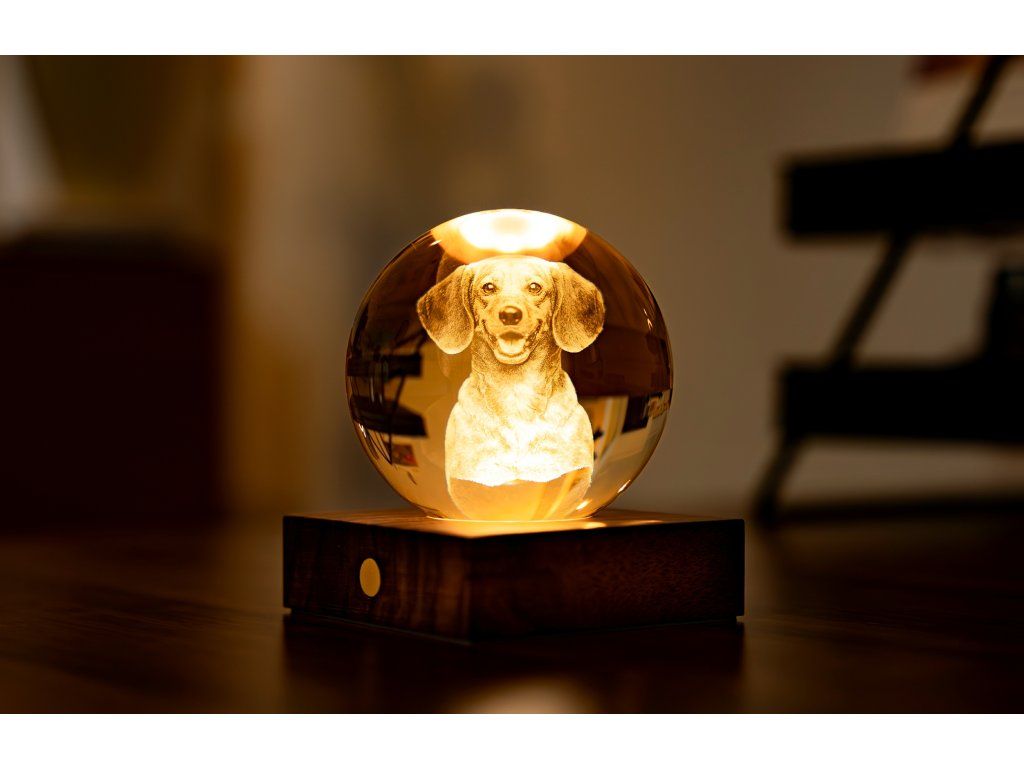 Křišťálová lampička Amber Crystal Companion – Gingko