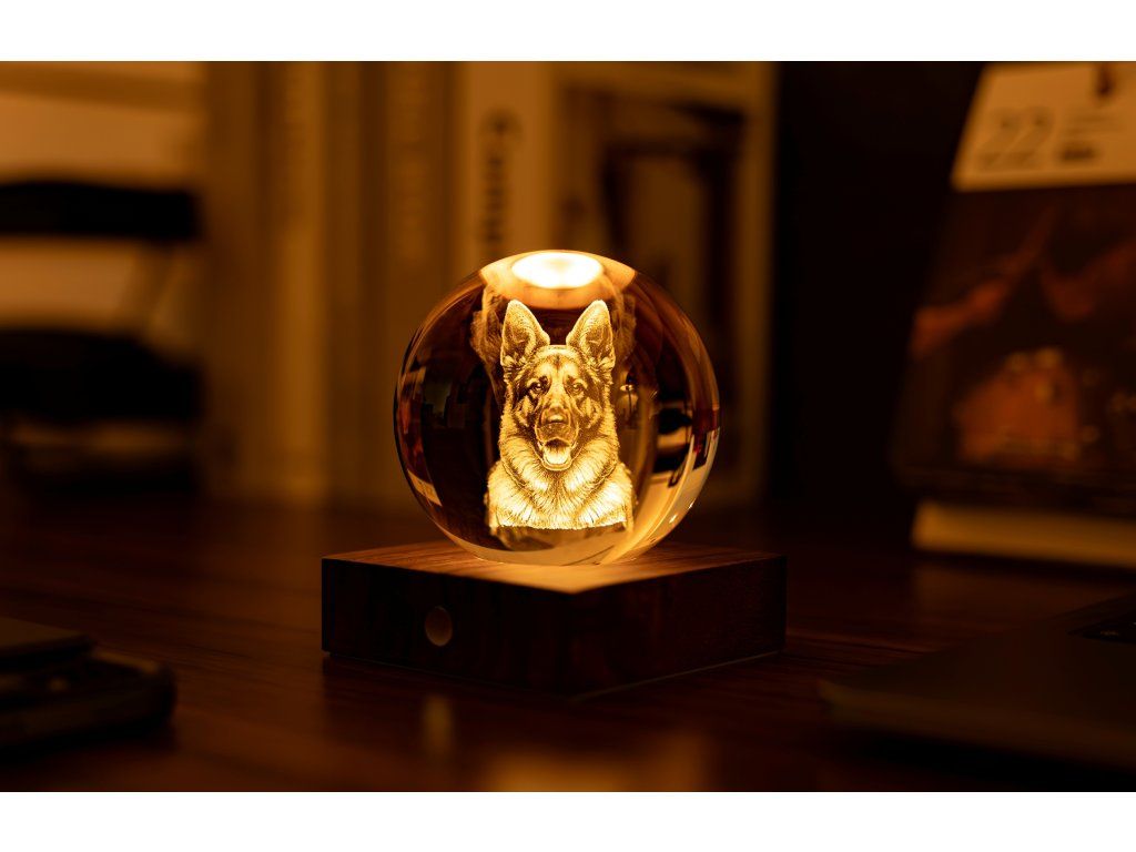 Křišťálová lampička Amber Crystal Companion – Gingko