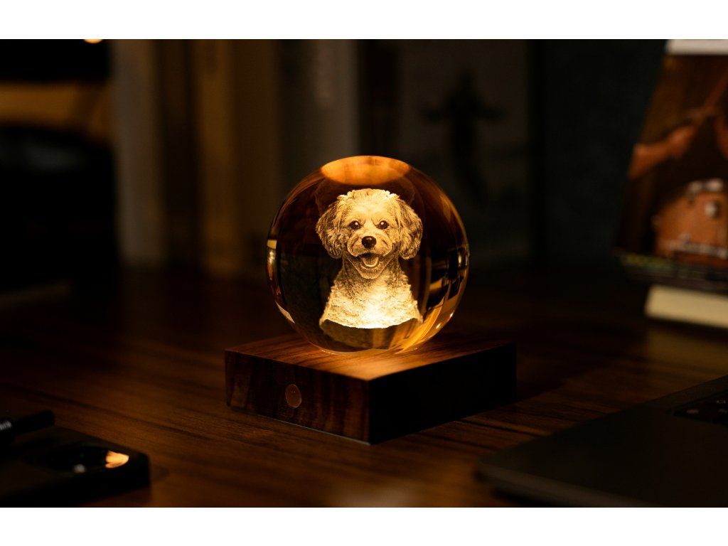 Křišťálová lampička Amber Crystal Companion – Gingko