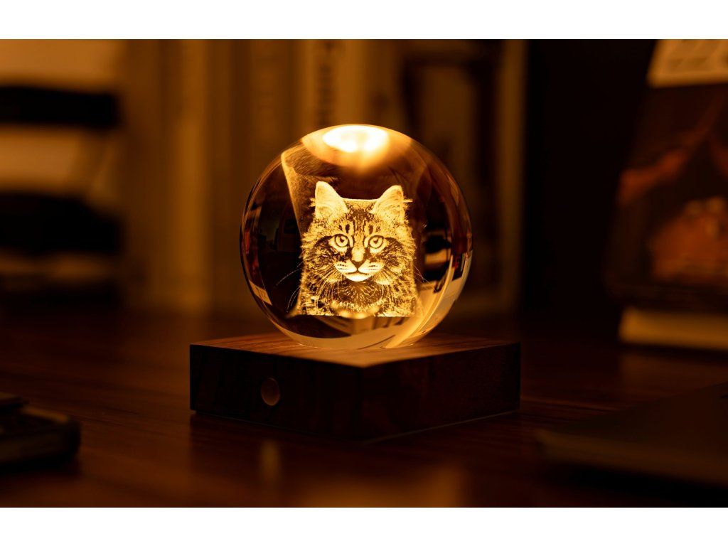 Křišťálová lampička Amber Crystal Companion – Gingko
