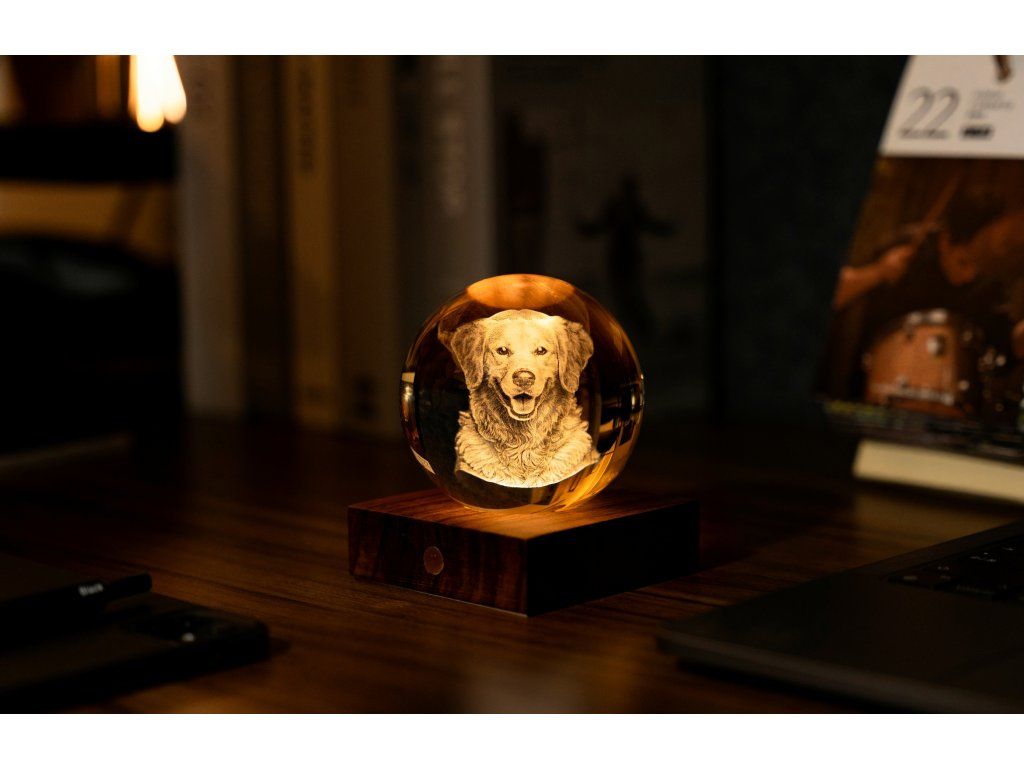 Křišťálová lampička Amber Crystal Companion – Gingko