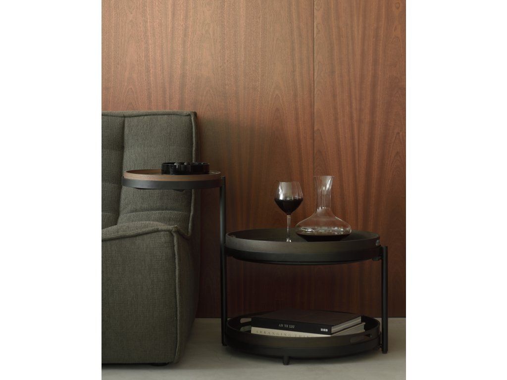 Odkládací stolek Swivel pro tácy, černý