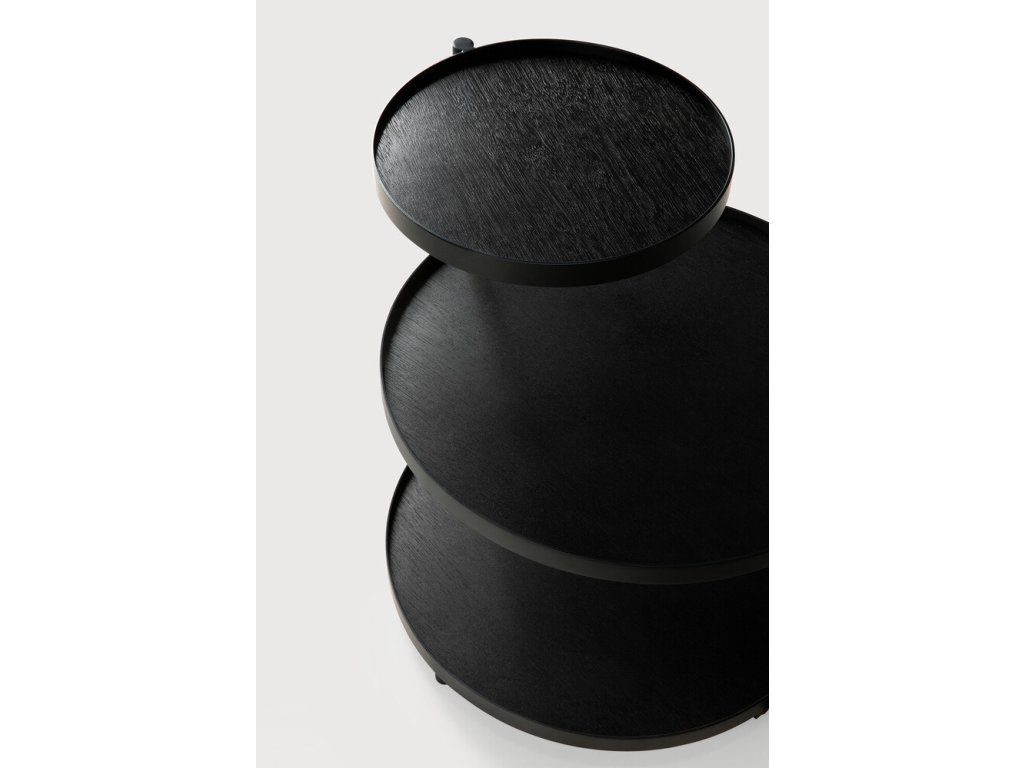 Odkládací stolek Swivel pro tácy, černý