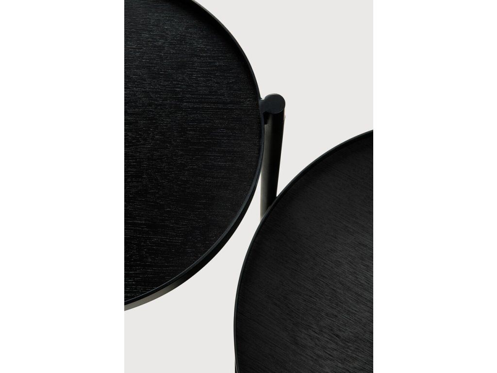 Odkládací stolek Swivel pro tácy, černý