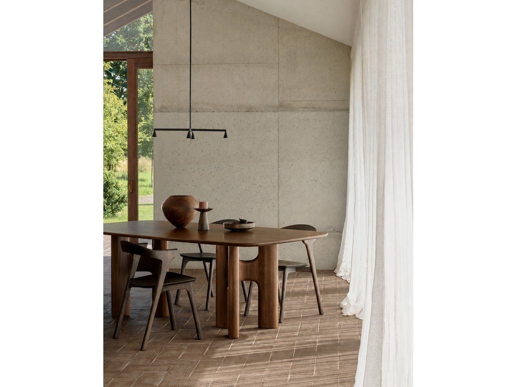 Jídelní stůl Flow 250 cm – teak wild brown