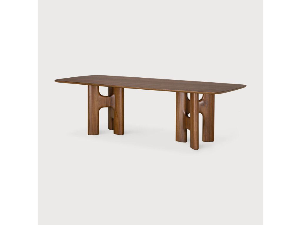 Jídelní stůl Flow 250 cm – teak wild brown