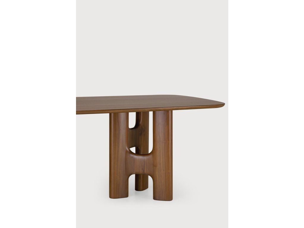 Jídelní stůl Flow 250 cm – teak wild brown