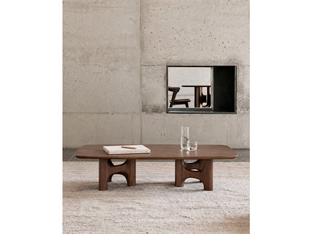 Konferenční stolek Flow 150 cm – teak wild brown