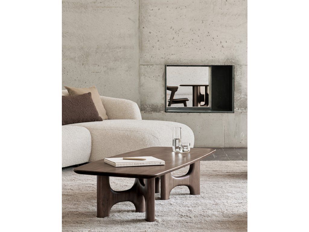 Konferenční stolek Flow 150 cm – teak wild brown