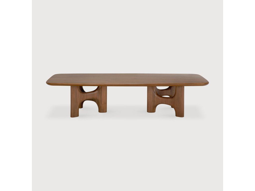 Konferenční stolek Flow 150 cm – teak wild brown