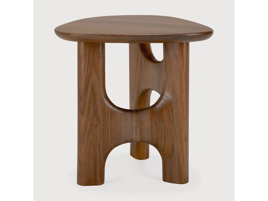 Odkládací stolek Flow – teak wild brown