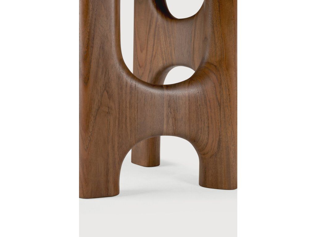Odkládací stolek Flow – teak wild brown