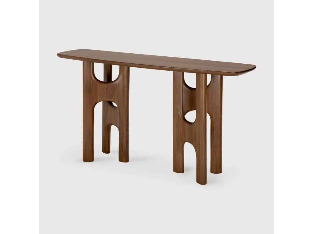 Konzolový stolek Flow 150 cm – teak wild brown