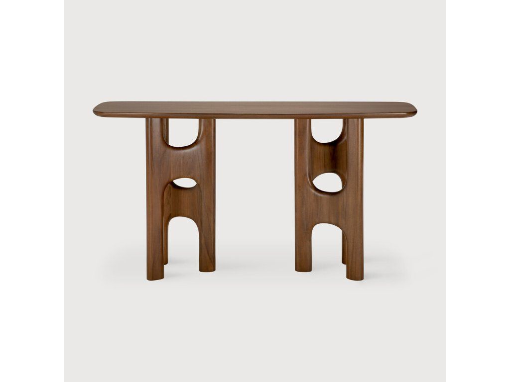 Konzolový stolek Flow 150 cm – teak wild brown