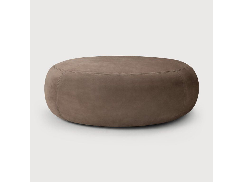 Puf Orb – nubuková kůže Fawn