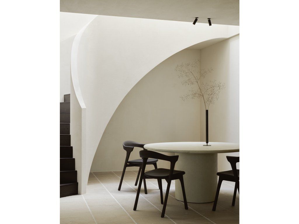 Jídelní stůl Elements kulatý ø 125 cm – mikrocement Off White