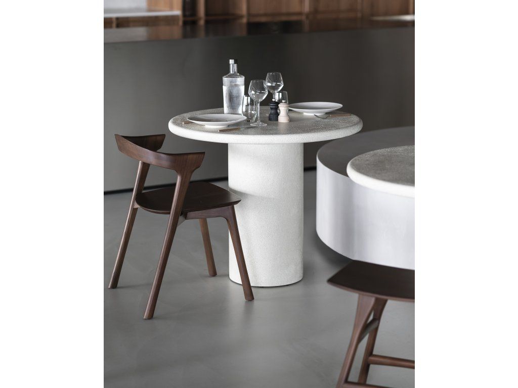 Jídelní stůl Elements kulatý ø 125 cm – mikrocement Off White