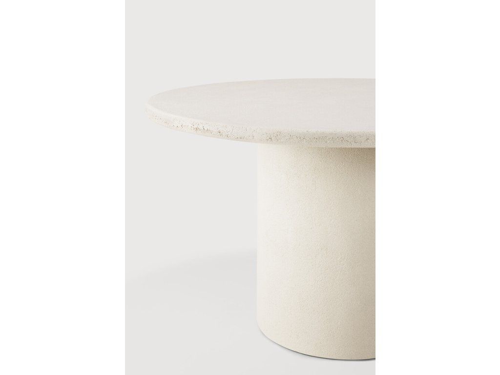 Jídelní stůl Elements kulatý ø 125 cm – mikrocement Off White