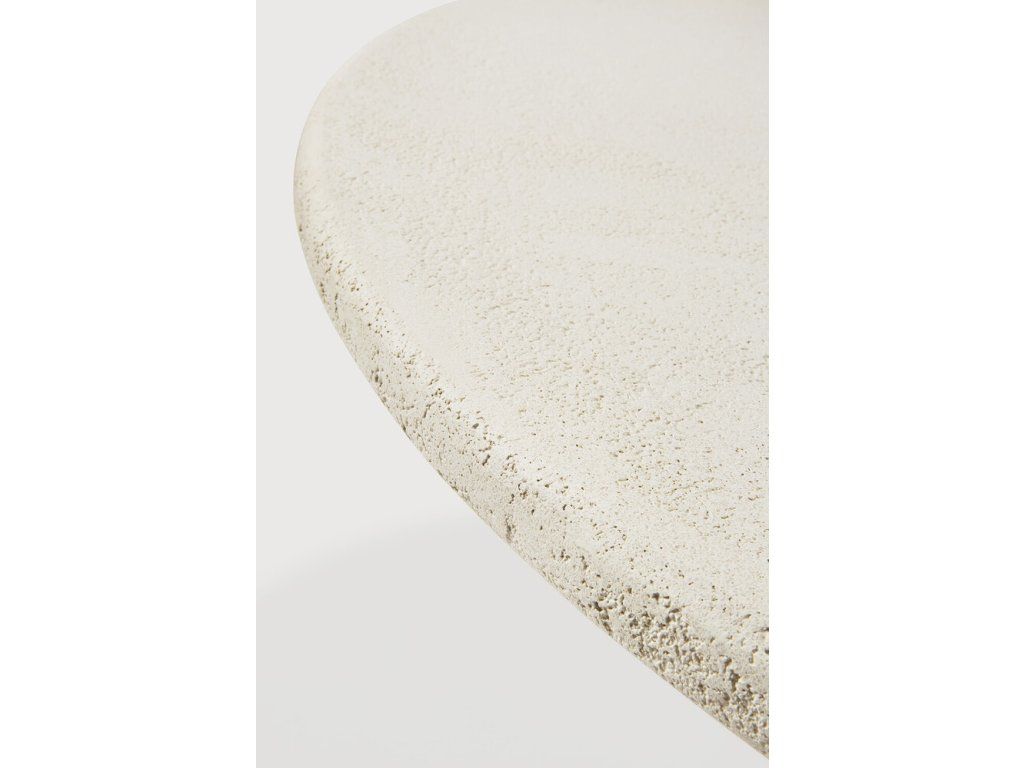 Jídelní stůl Elements kulatý ø 125 cm – mikrocement Off White