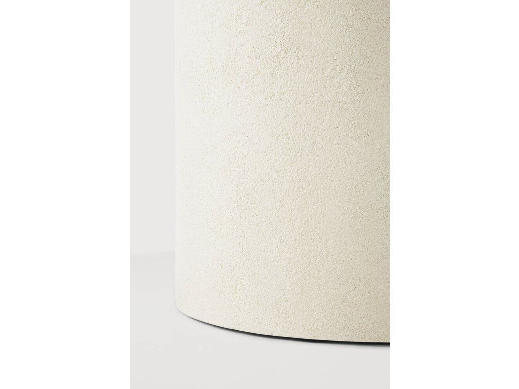 Jídelní stůl Elements kulatý ø 125 cm – mikrocement Off White