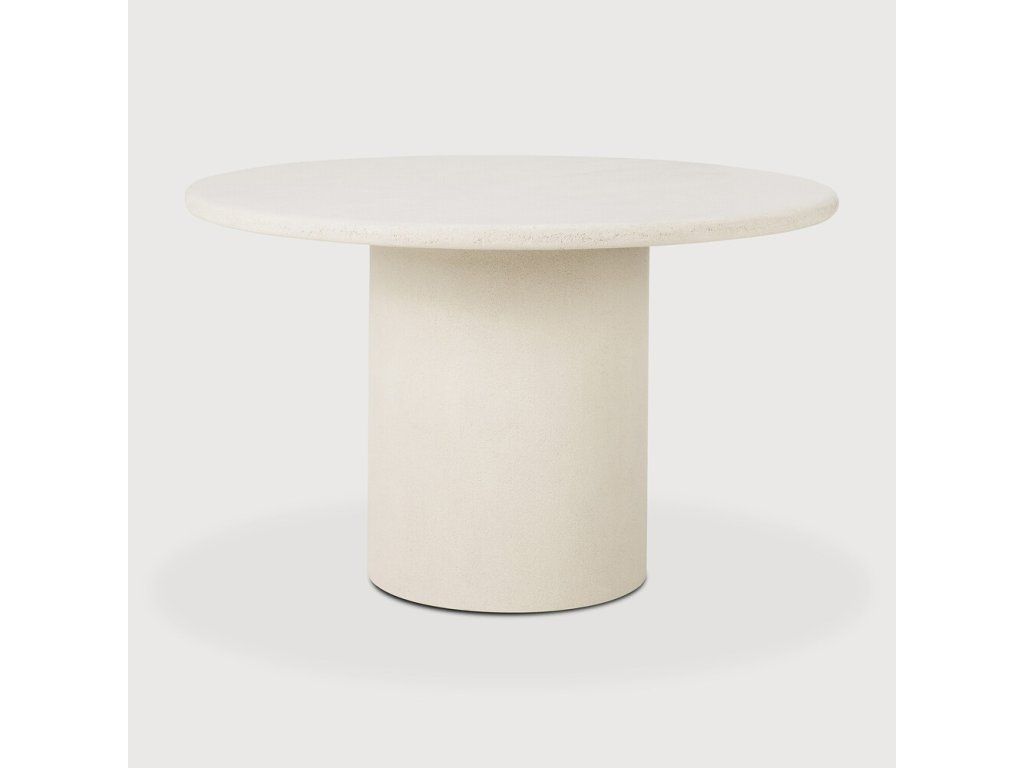 Jídelní stůl Elements kulatý ø 125 cm – mikrocement Off White