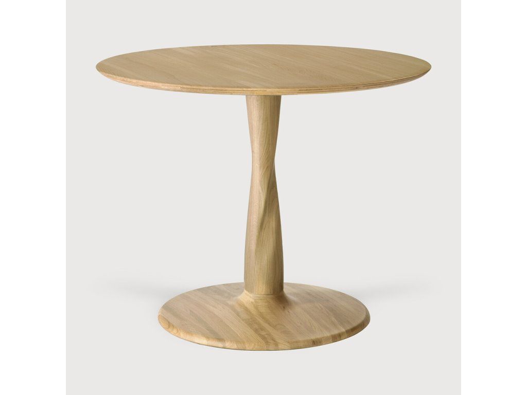 Lounge stolek Torsion kulatý ø 90 cm – dub