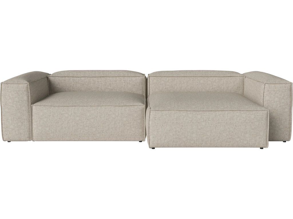 Modulová pohovka Cosima, 2 moduly s velkou lenoškou vpravo, hloubka 120 cm