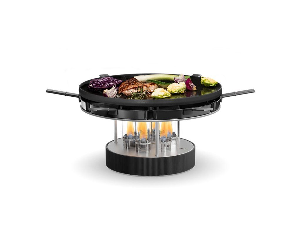 Stolní gril na bioetanol CIRCLE 35 Pro s raclette pánvičkami